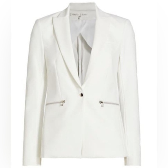 Veronica Beard classic white scuba Dickey jacket blazer NWT - Picture 7 of 13